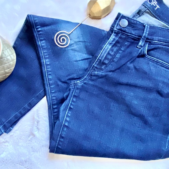 LOFT | Super Skinny Denim Jean Perfect Stretch to Flatter Sz 27/4 MidIndigoWash - Picture 7 of 7